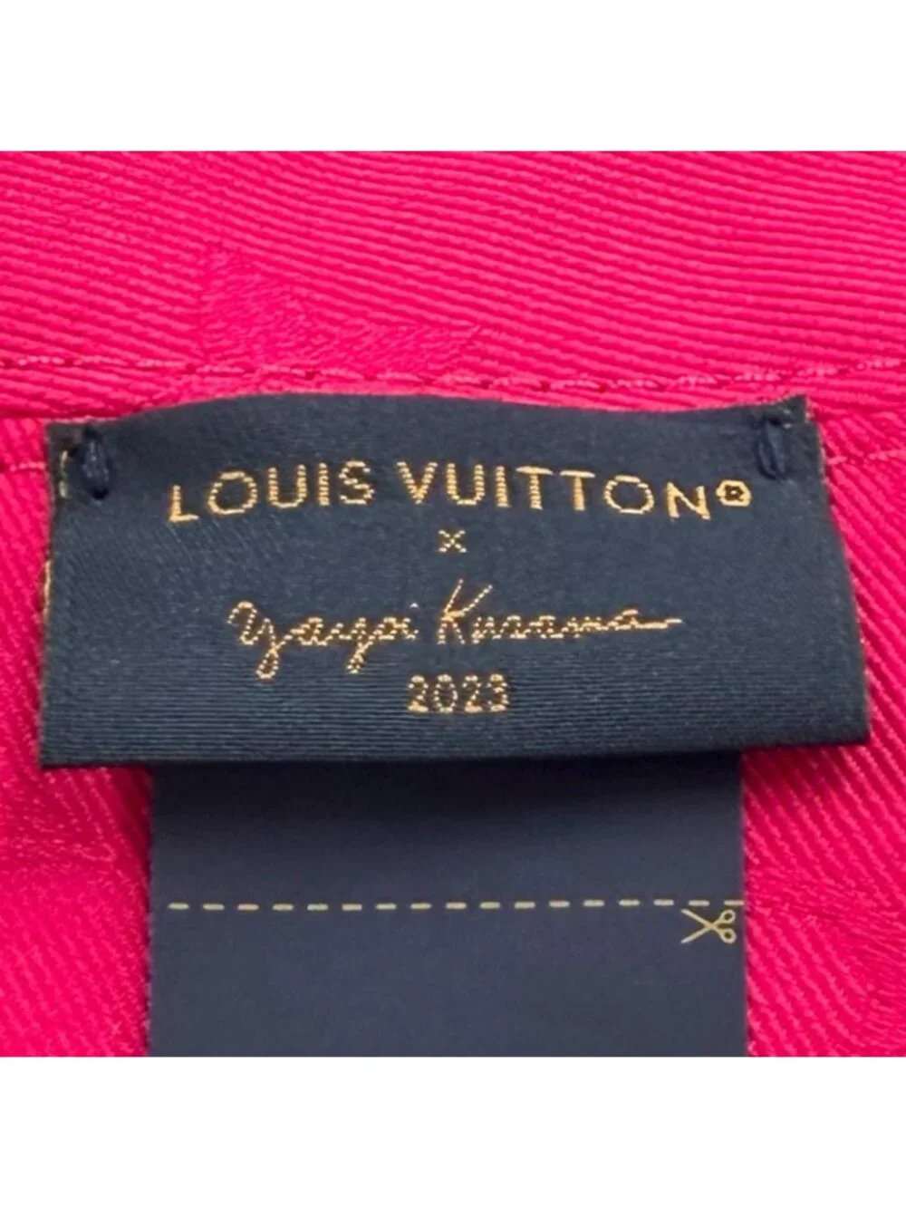 Louis Vuitton Yayoi Kusama Cotton Reversible Infinity Dot Hat Black Pink
